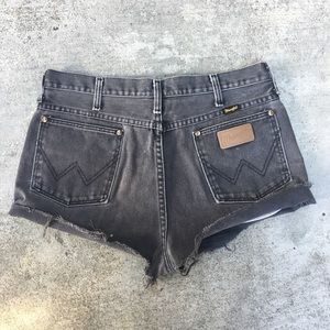 Classic Wrangler high DIY high waisted shorts
